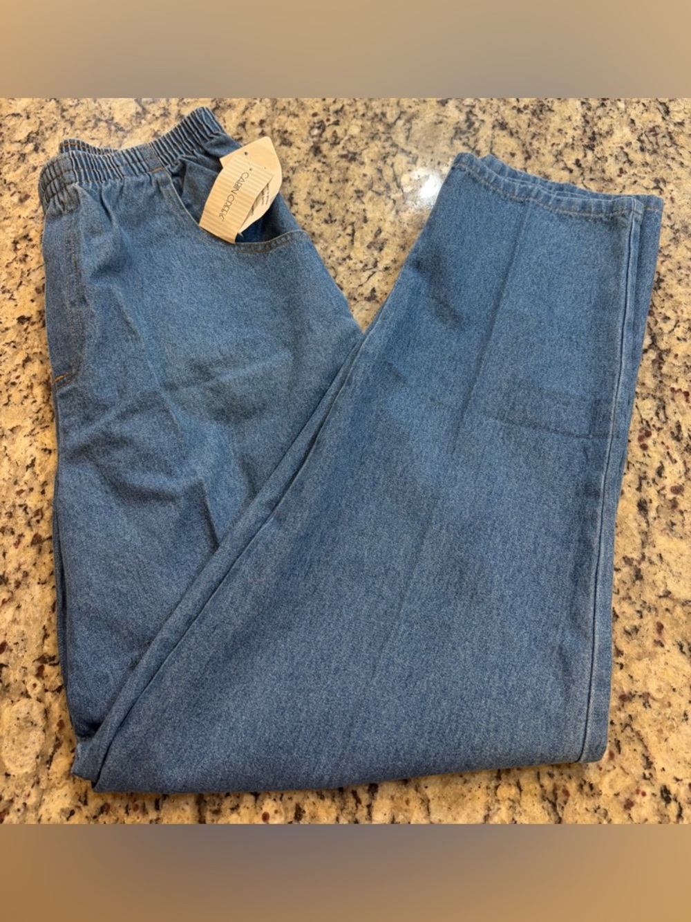 Cabin Creek Women's Relaxed Elastic-Waist Blue Jeans